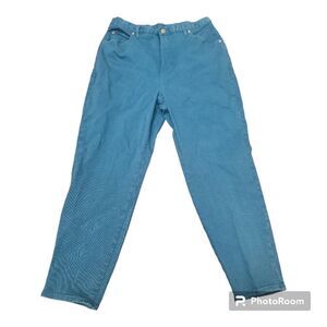 Capistrano Jeans Vintage Mom Jeans Straight Leg Blue Denim High-Rise Size 20W